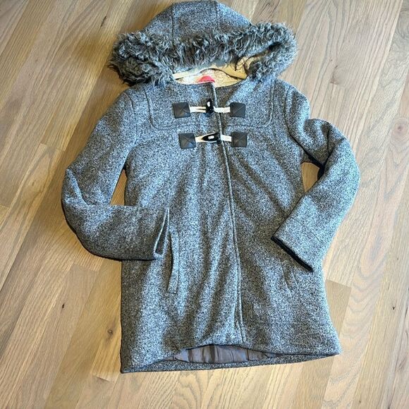 Old Navy Hooded Sweater Fleece Toggle Coat - Picture 1 of 7